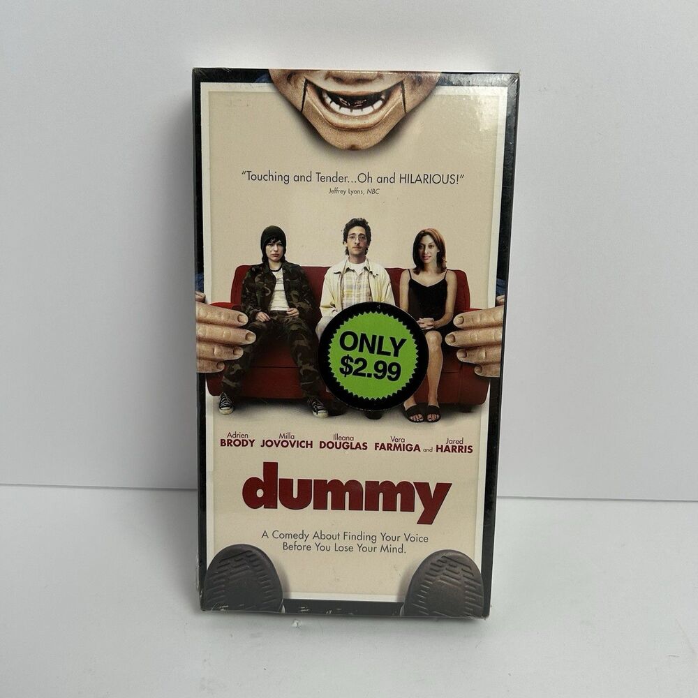Dummy 2003 VHS Adrien Brody, Milla Jovovich - NEW / SEALED